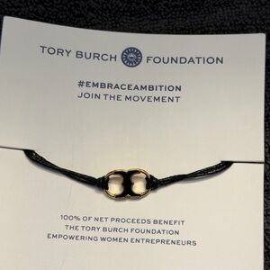 Tory Burch Embrace Ambition enamel and cord bracelet - NWOT
